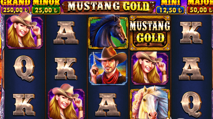 Mustang Gold At koşturan değil, altın toplatan oyun